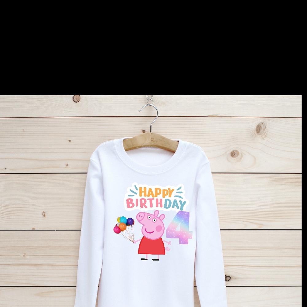 Birthday tshirts  peppa